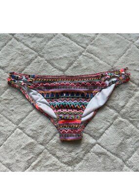 Victoria's Secret | Tribal "The Strappy Cheeky" Bikini Bottoms | Size Medium